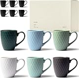 KIVY Tassen Set 6er x 400ml - Große Kaffeetassen Set 6er - Kaffeetasse groß -...