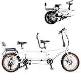 MAYFABD Tandem Beach Cruiser Fahrrad für Erwachsene Faltbares Tandem Beach...