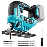 Ecarke 750W Akku-Stichsäge kompatibel mit Makita 18V, stufenlos regelbar, mit 6...