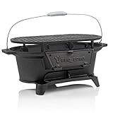 BBQ-Toro Gusseisen Grilltopf mit Grillrost | 50 x 25 x 23 cm | Hibachi Style...