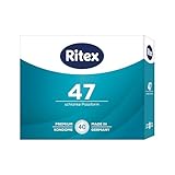 Ritex Kondome 47 – schlanke Passform 40 Stück, schmale Kondome für angenehm...