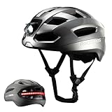 ROCKBROS Fahrradhelm Herren Damen mit Licht, Intelligenter Fahrrad Helm mit LED...
