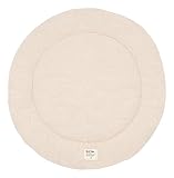 Jollein Krabbeldecke für Baby - Boucle, Naturel - Laufgittereinlage - Ø 95cm -...