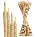 PURE HANG 100 Set Extra Lange Lagerfeuer-Spieße Grillspieße aus Bambus für...