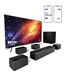 ULTIMEA 7.1 Surround Sound System für TV mit Dolby Atmos, App Steuerung, 4...