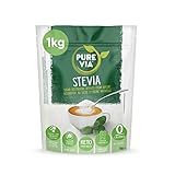Pure Via Stevia Blatt Süßungskügelchen 1kg - Natürliches Süßungsmittel –...