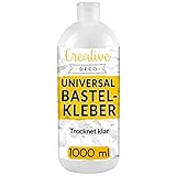 Creative Deco Bastelkleber Universal PVA Kinder 1000ml Basteln Kleber für...