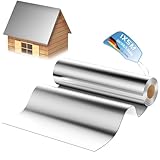 Warmfay Dachfolie Aluminium Selbstklebend 5x1m, 5m² Selbstklebende Dachpappe...
