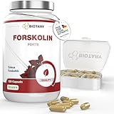 BIOTARY Forskolin Extrakt 120 Kapseln 4 Monatsvorrat inclusive Pillenbox 2800 mg...