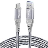 USB C Kabel 2M USB C Ladekabel, USB 3.0 & QC 3.0 Schnellladekabel USB C...