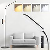 ANTENLICHT Stehlampe LED | Sofa stehlampe dimmbar mit Fernbedienung | 4...
