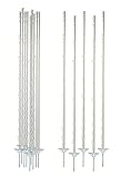 20x STALLBEDARF24® Kunststoffpfahl mit Doppeltritt – Weidezaunpfahl aus...
