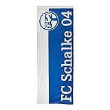 FC Schalke 04 Hissfahne, Fahne blau weiß 150x400 cm, 10430