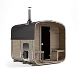 AZS-ENGINEERING 2QL Fasssauna Gartensaunas Garten Outdoor Sauna aus Fichtenholz...