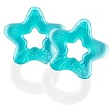 Dentistar Kühlbeißring 2er-Set – Beißring Baby ab 3 Monate – Kühlende...
