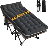 Feldbett Klappbar, Extra Breites Campingbett 408KG Belastbar, Gästebett...