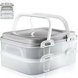 Stimo Partycontainer Transportbox mit 2 Ebenen und Hebeeinsatz XL...