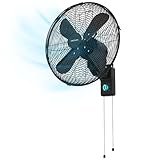 Cecotec - Wandventilatoren EnergySilence 4500 Power Wall Black, 50W, 30 cm...