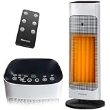 Pro Breeze Keramik Heizlüfter mit Fernbedienung und 7 Heizstufen - Heizstrahler...