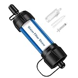 GOLDJU Wasserfilter Outdoor, Stufen 0,1-Mikron tragbare Wasserfilter Camping,...