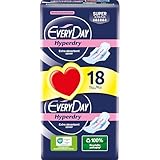 EveryDay Hyperdry Super, Saugfähige Damenbinden mit Flügeln, Hyper Trocken und...