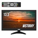 Wstirhy 13,3 Zoll Monitor 1366x768 LED Bildschirm, Kleiner PC Monitor mit HDMI...