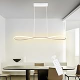 LXJCSM Moderne LED Pendelleuchte, 90cm Küchenlampe Hängend Dimmbar...