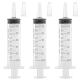3 Pack 60ml große Spritze Kunststoff, Haustier Fütterung Spritze sterile...