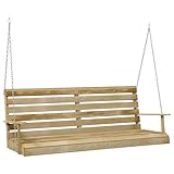 vidaXL Kiefernholz Imprägniert Hollywoodschaukel Gartenschaukel Schaukelbank...