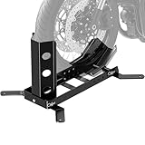 Wiltec Motorradständer bis 450kg Ø14-21, einstellbare Motorradwippe aus Stahl,...