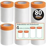 ZWERKZEUG Insgesamt 80 meter Abdeckfolie mit Klebeband Abdeckfolie mit Klebeband...