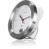 Bresser 8020114 Bad Wanduhr MyTime Bath mit Temperaturanzeige und Funkuhr mit...