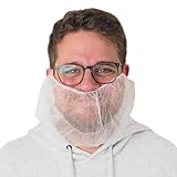 100x ARNOMED PP-Bartnetz, Einweg Bartbinde Weiß, Barthaube mit elastischem...