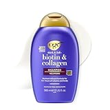 OGX Biotin & Collagen Shampoo (385 ml), kräftigendes Haarshampoo für feines &...