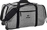 ERIMA Travel Line Koffer, 55 cm, 50 Liter, Grau Melange/Schwarz