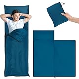 Hüttenschlafsack,Sommerschlafsack,Schlafsack Ultraleicht kleines Packmaß [220...