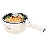 Vocha Elektrische Pfannen, Hot Pot, Antihaft-Bratpfanne Elektropfanne mit...