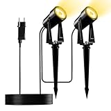 Yuusei Gartenbeleuchtung mit Strom, 2 in 1 Pack 6M Gartenlampen für Draußen,...