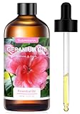 Geranium Öl 100 ml, Reines Geraniol Ätherische Öle für Diffusor, Geraniumöl...