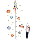Ceeyoll Messlatte Kinder Weltraumthema,Einfach Anzubringen,Wasserfest und...