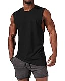 Tank Top Herren Ärmelloses Muskelshirts Gym Sport Unterhemd Männer Rundhals T...