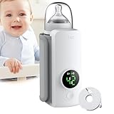 Tragbarer Flaschenwärmer Baby, Flaschenwärmer Baby Unterwegs, 6000 MAh...