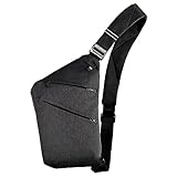 BROADREAM Umhängetaschen Herren - Anti-Diebstahl Sling Chest Crossbody Bag,...
