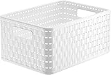 Rotho Country Aufbewahrungskiste 11l in Rattan-Optik, Kunststoff (PP) BPA-frei,...