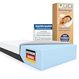 Arensberger SARA Schaumstoff Matratze 140x200 cm – 16 cm NANOCELL® Gel-Schaum...