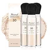 Mineral Protection Powder Brush LSF 30 UVA + UVB Protection, Mineral Sunscreen...