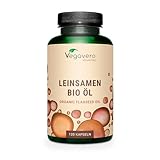 BIO Leinöl Kapseln | Omega 3 6 9 | PREMIUM: Bio-Qualität & Kaltgepresst |...