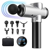 BURNNOVE Massagepistole Massage Gun 99 Geschwindigkeit 8 Massage Kopf Nacken...