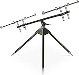 normani Rutenhalter Rutenauflage Rod Pod Rutenständer aus Aluminium für 4...