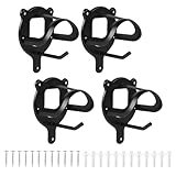 SUPAWAY 4er Set Trensenhalter Schwarz aus Metall, Zaumzeughakens, Trensenhalter...